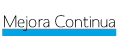 Mejora Cont&iacute;nua